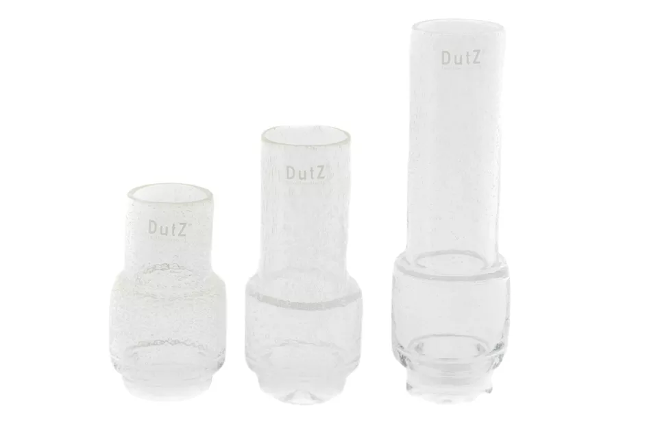 VASE RONA - H14 D8 cm - CLEAR BUBBLES