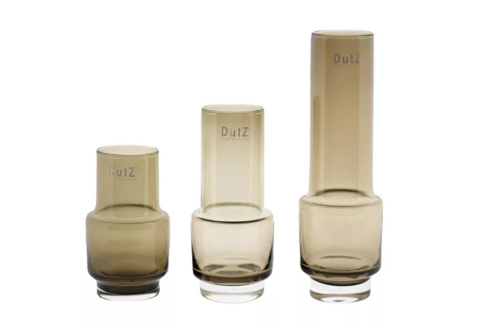 VASE RONA - H18 D8 cm - SMOKY BROWN