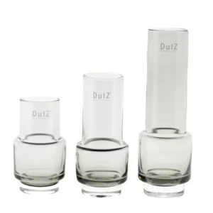 VASE RONA - H25 D8 cm - SMOKE