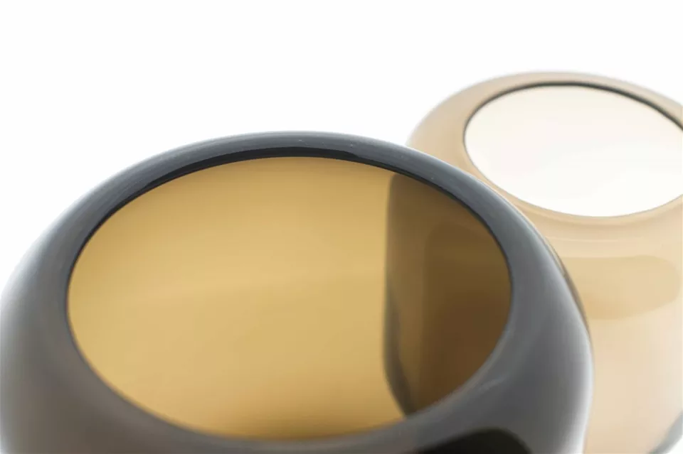 VASE MAZURKA - H21 D21cm - SMOKY BROWN - Bild 3