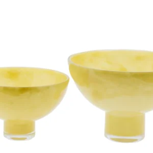 BOWL ANDREAS - H20 D30 CM - OCHRE