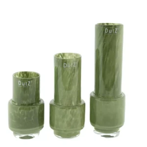 VASE RONA - H18 D8 cm - OLIVEGREEN