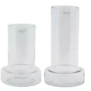 VASE SHARPO- H27 D18 cm - CLEAR