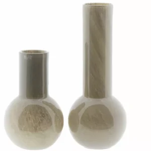 VASE MERYNA - H30 D18 cm - TAUPE