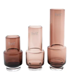 VASE RONA - H18 D8 cm - BURGUNDY