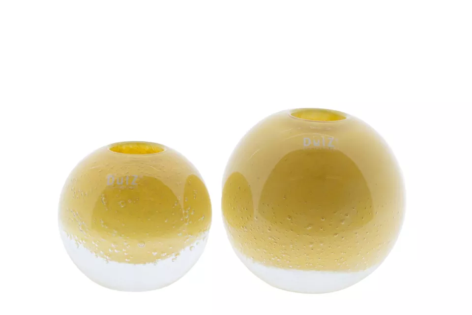 BALLVASE KULA - H14 D16 cm - OCHRE B